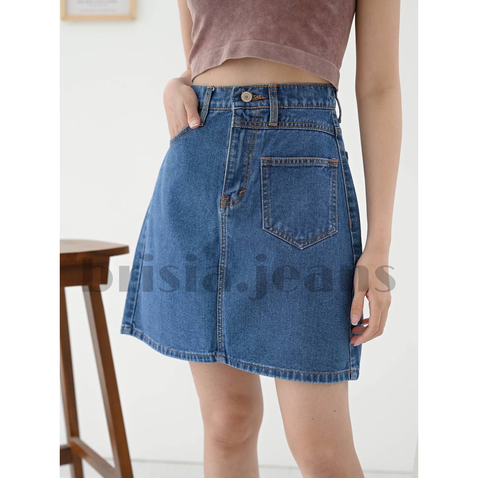 [SIZE 27-34] VANIA Skirt Jeans / Rok Jeans Bigsize Mini Skirt Jeans