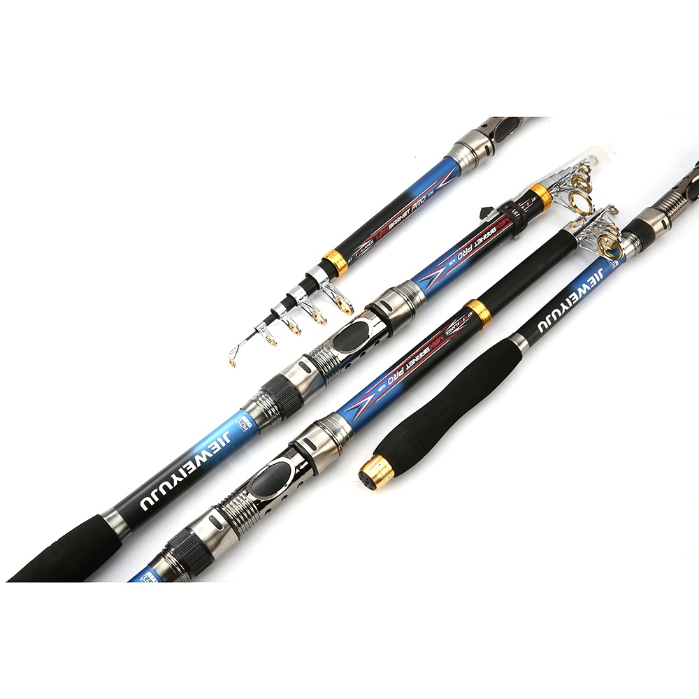 Joran Pancing Laut Murah Spinning Portable Telescopic 2.1M/5 - Biru