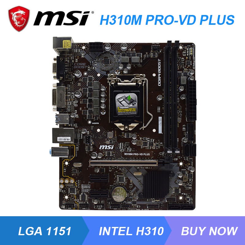 Jual PREORDER MSI H310M PRO-VD PLUS LGA 1151 Intel H310 Desktop PC ...