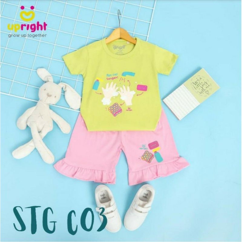 Setelan anak mperempuan upright ayo cuci tangan