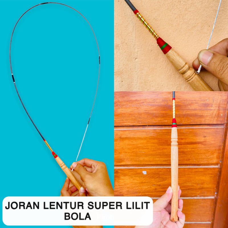joran pancing fiber lentur lilit bola super