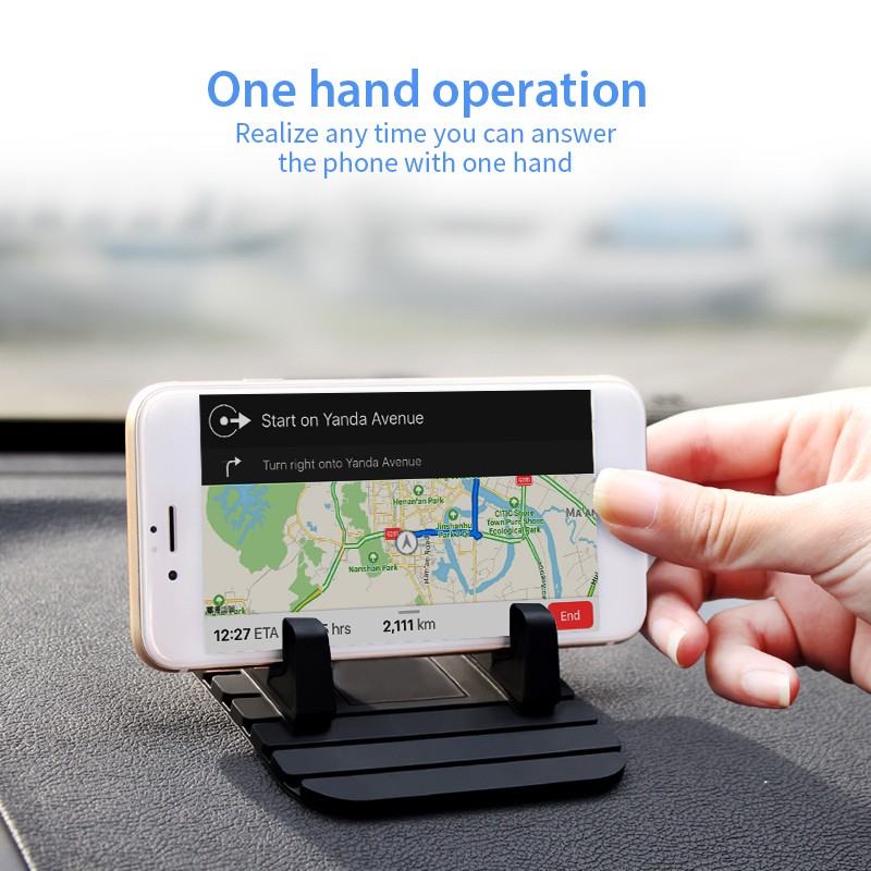 Stand Holder Handphone / GPS Bahan Silikon Lembut Anti Slip Untuk Dashboard Mobil