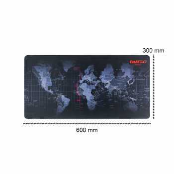 Gaming mouse pad motif peta dunia 40x80 cm anti slip ujung di jahit