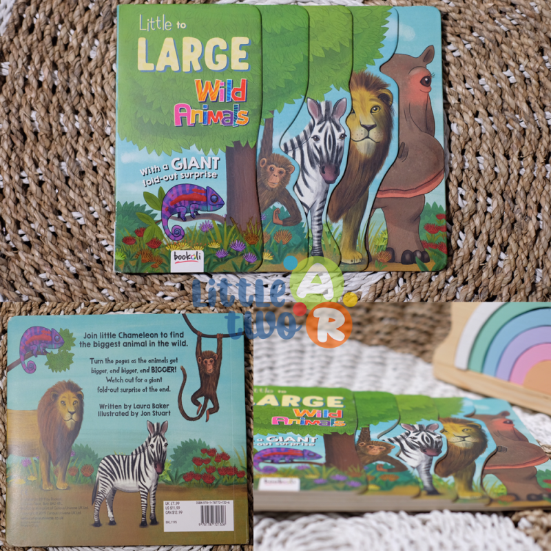 Jual BoardBook Long Book Animal Buku Mengenal Hewan Little To Large ...