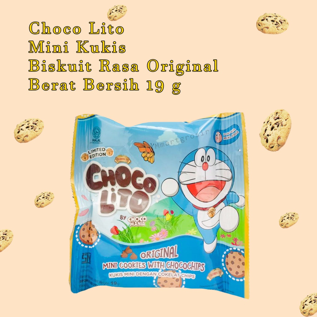 Choco Lito / Mini Kukis / Biskuit rasa Original / 19g