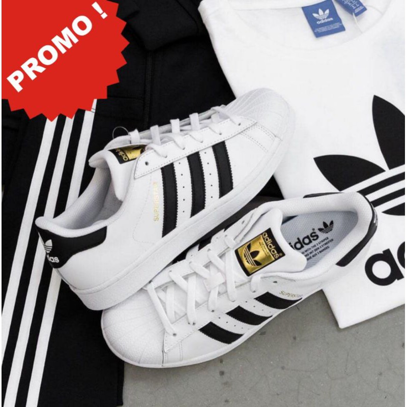 ADIDAS SUPERSTAR FOUNDATION WHITE BLACK ORIGINAL BNIB