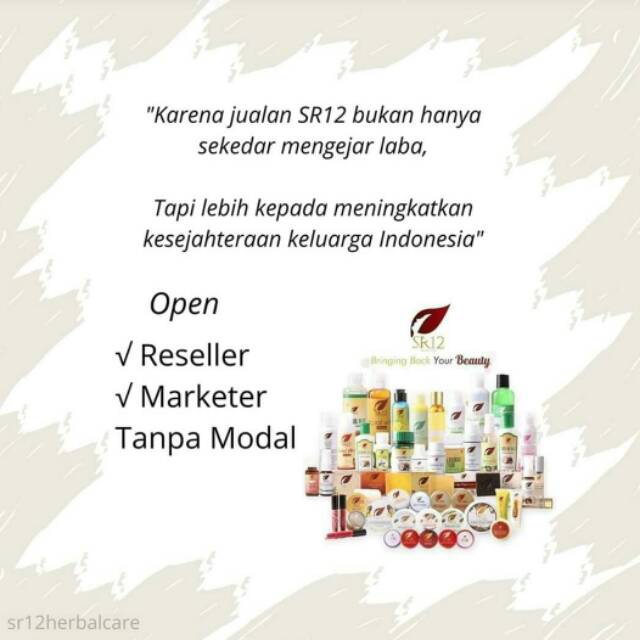 Paket Usaha Reseller SR12 / Daftar Jadi Reseller SR12 / Paket Usaha Modal Kecil