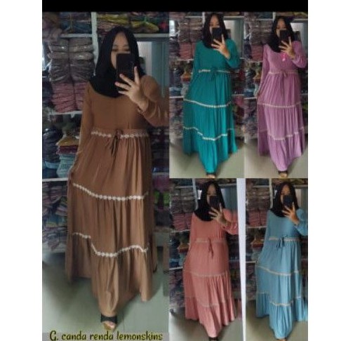 gamis canda renda