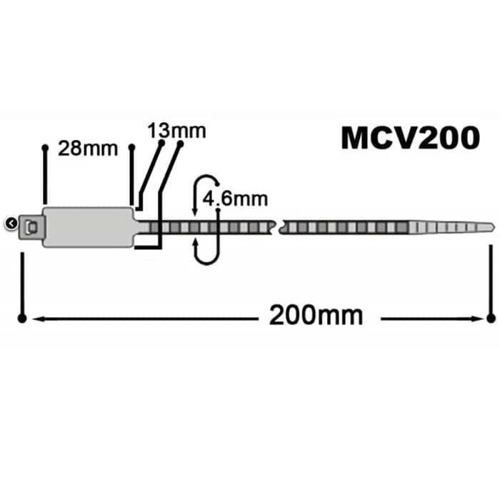 Marker Ties MCV 200 PUTIH / Marker Tie MCV-200 WHITE / Ties Labeling 20cm / Pengikat Label