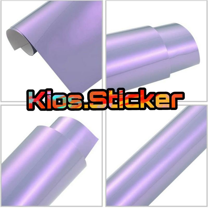 Sticker Lembayung Putih 1Roll Skotlet Bunglon Putih Mutiara