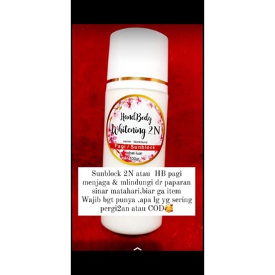 sunblock kemasan baru BPOM hb2N whitening nenknuna