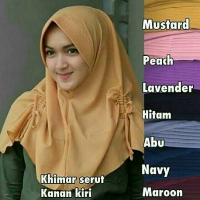 SALE JILBAB  INSTAN  Khimar Pet kerut  samping  Shopee 