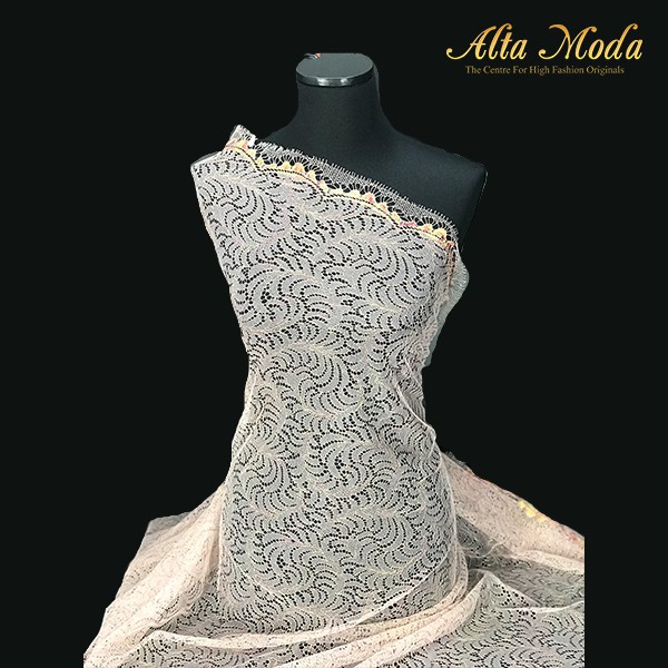 

Alta Moda Brokat Perancis Chantilly Leaves