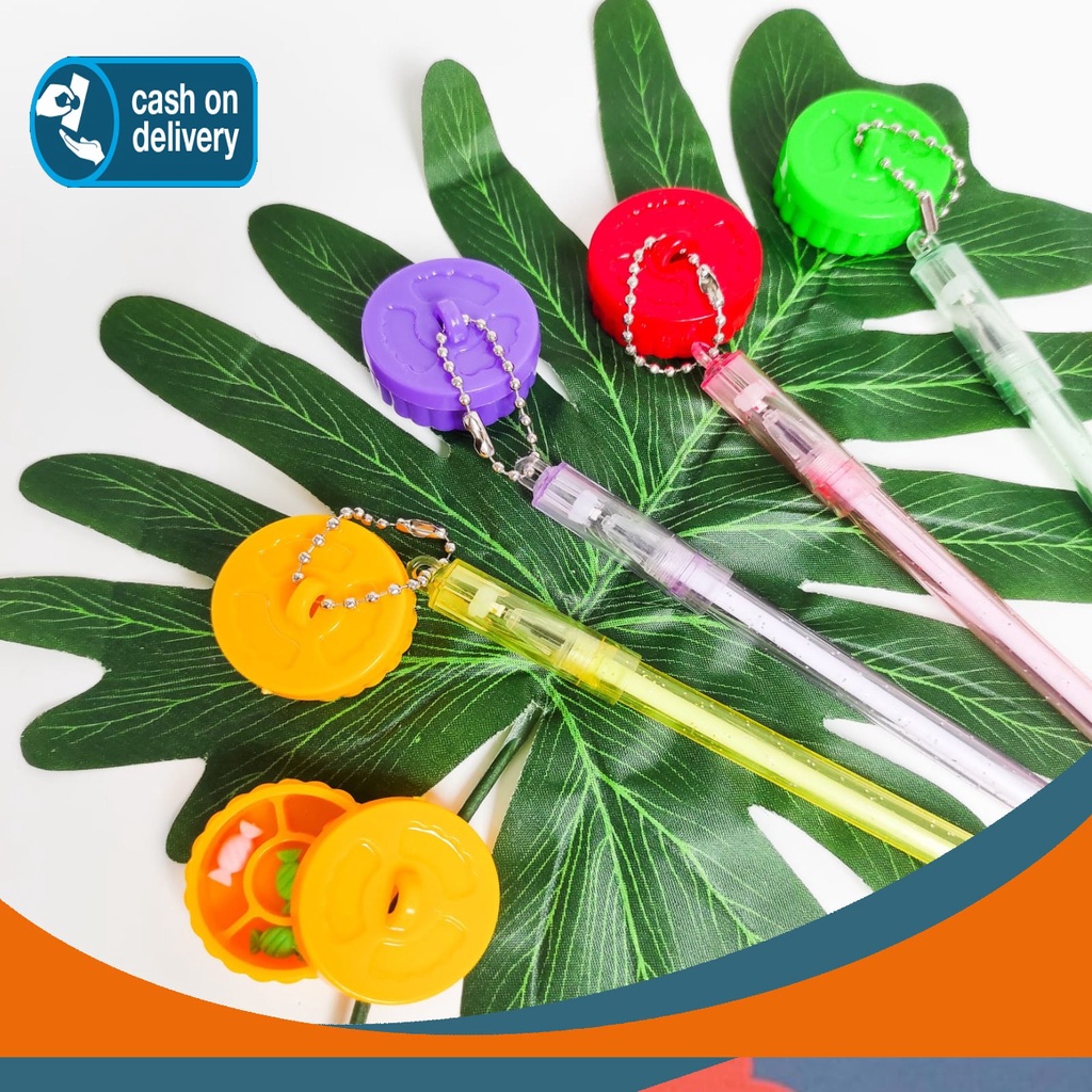 

PULPEN GANTUNGAN DIMSUM PERMEN PEN GEL BENTUK MAKANAN PENA WARNA WARNI BOLPEN