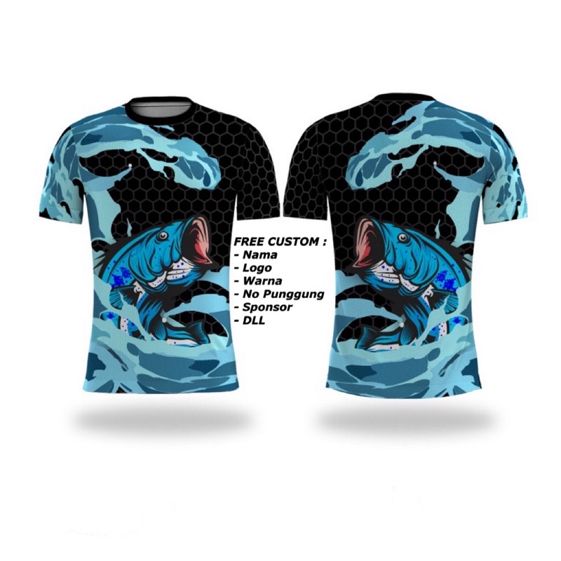 jersey mancing mania - jersey mancing custom satuan - free nama / nama angler - seragam mancing-
