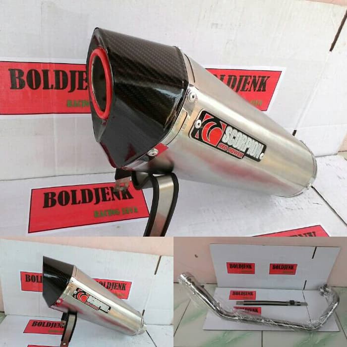 Knalpot SCORPION fullset Cbr150/cb150/tiger dll