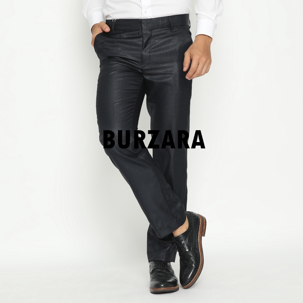 Celana kerja / celana slim fit / celana metalik / celana  mengkilat / burzara / squad