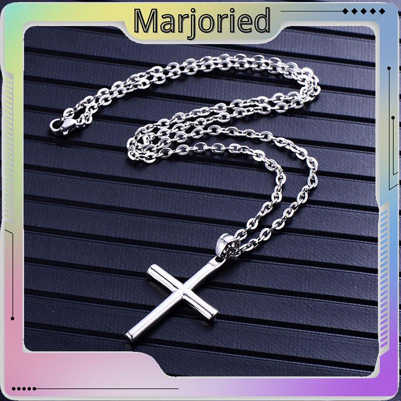 Kalung-SWalib Pria Rantai Vintage Cross-SWalib Liontin Kalung-MJD
