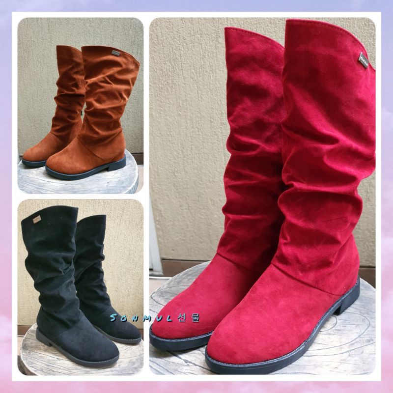 WOMAN WINTER MIDI SNOW BOOTS THERMAL SEPATU WANITA MUSIM DINGIN