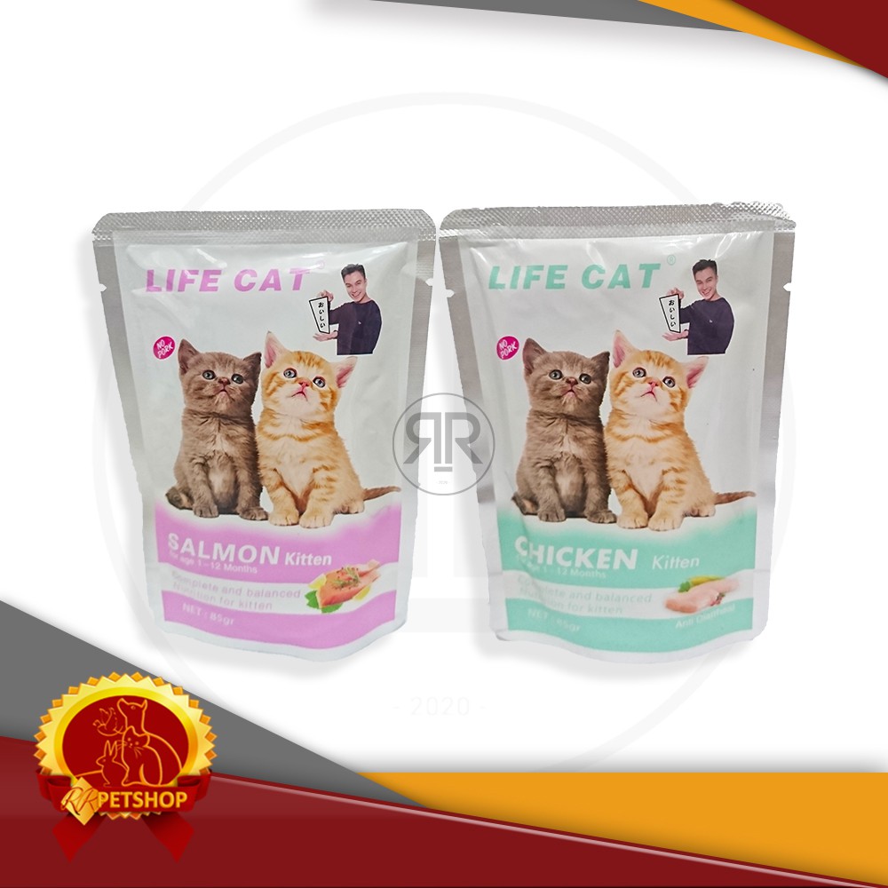 Makanan Kucing Lifecat Kitten 85 Gram Cat Food Life Cat Adult 85gr 85 gr