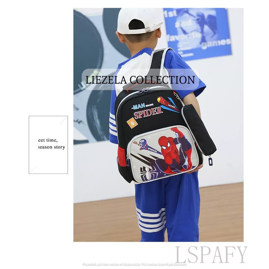 BISA BAYAR DI TEMPAT [COD] Ransel Sepidermen Ransel Spiderman Super Hero Unisex_Tas Ransel Sekolah A