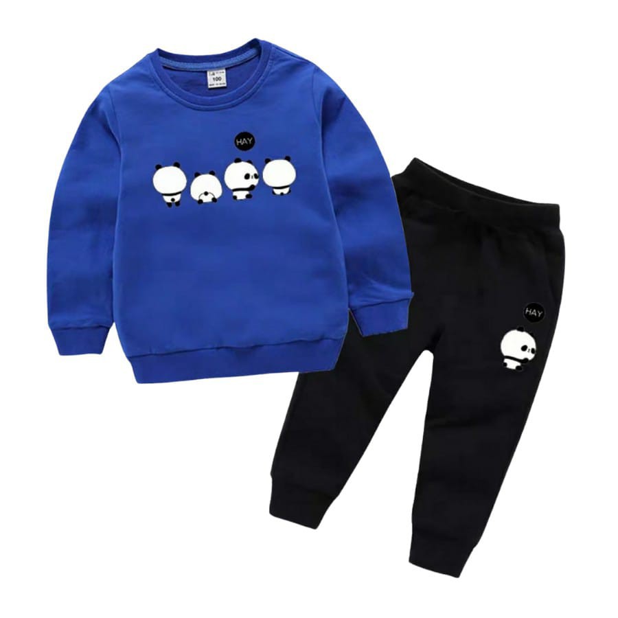 VGN SETELAN SWEATER PANDADA / FASHION ANAK LENGAN PANJANG / FASHION ANAK PEREMPUAN