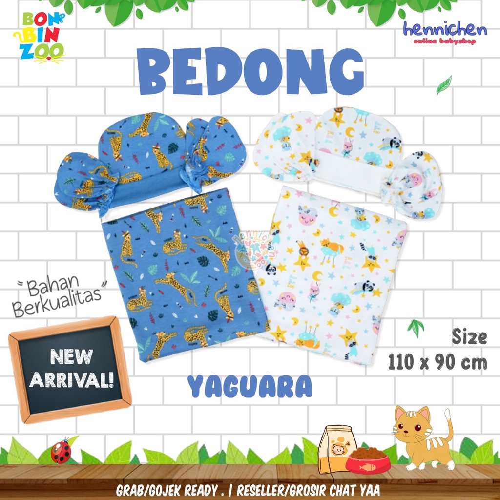 1 Pcs Bedong BONBINZOO uk 110 x 90cm Super Lembut SNI