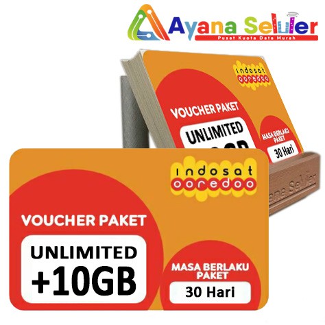 Voucher Indosat 10GB Unlimited