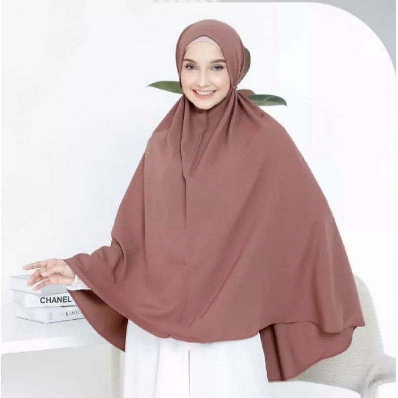 Hijab Jilbab Bergo Maryam 95x115 Tali Jumbo Syar'i Diamond Murah