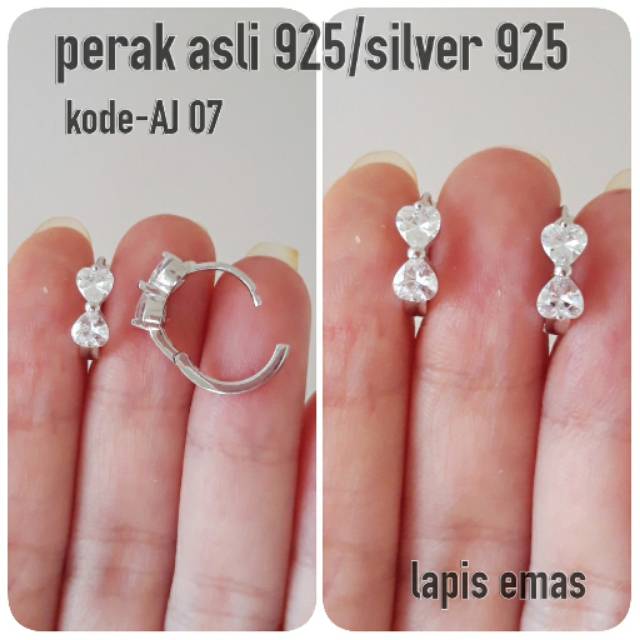ANTING JEPIT PITA/ANTING JEPIT/ANTING PERAK ASLI/ANTING JEPIT PERAK 925/ANTING SILVER 925/ANTING JEP