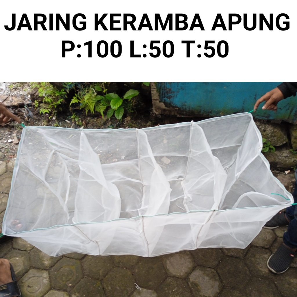 Jual Jaring Keramba Apung Ikan Hapa Jaring 1m 4 Petak Shopee Indonesia