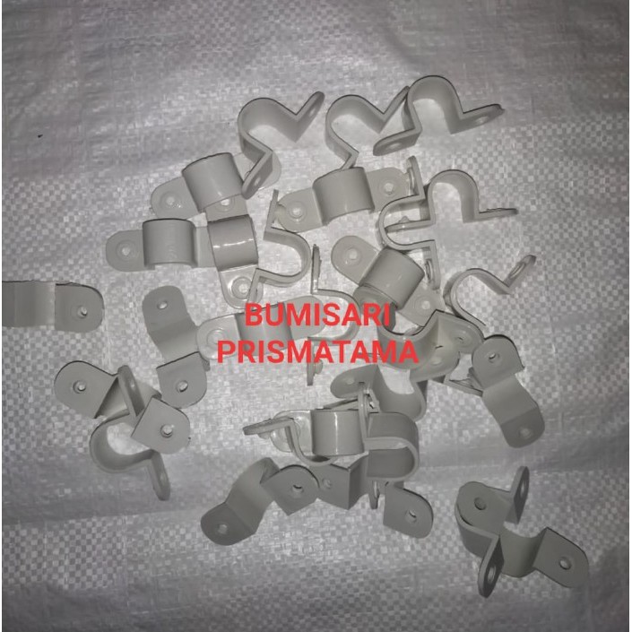 KLEM CONDUIT 20 MM POLOS - PER PACK ISI 100 PCS