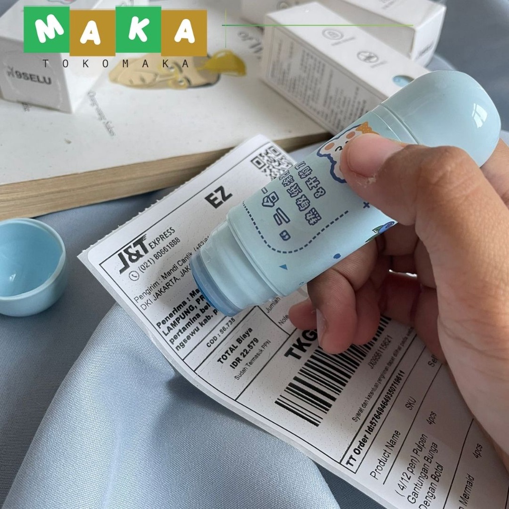 

stempel cutter 2in1 stempel penghilang data diri alamat kode