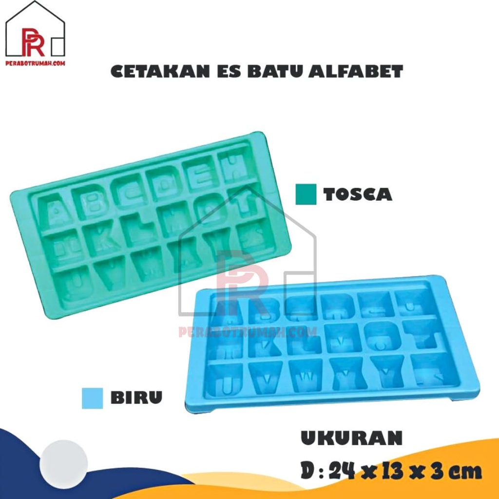 Cetakan Es Batu / Cetakan Jelly Alfabet / Cetakan Agar - Agar Alfabet / Cetakan Murah