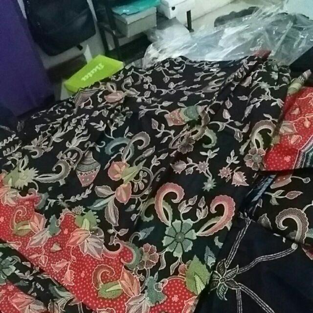 Qnunbatik Batik Keluarga/family Rok N Blus Alena Gentong Hitam