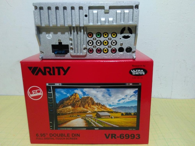 Varity Vr 6993 6 95 Inch Headunit Double Din Dvd Tv Monitor Touch Screen Shopee Indonesia