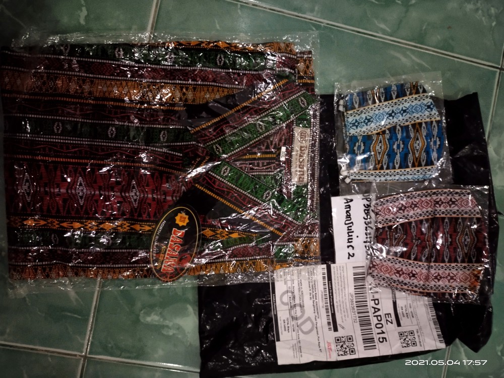 Kemeja Batik Pria | Batik Etnik Pria Motif Gorga Dan Ulos