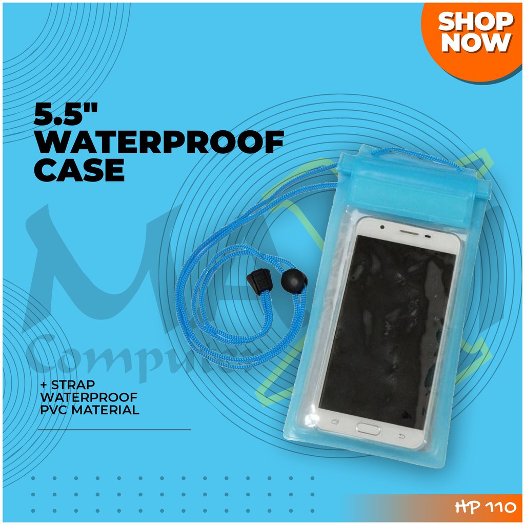 Waterproof Bag Case Smartphone Plastic PVC Material + Strap