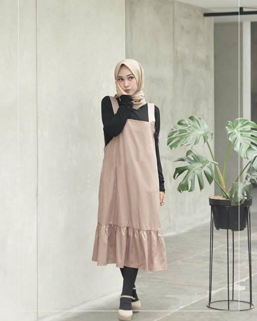 Midi Overall (No iiner), ATASAN, TUNIK, Blouse wanita, atasan wanita, BLOUSE, Fashion muslim, OVERAL