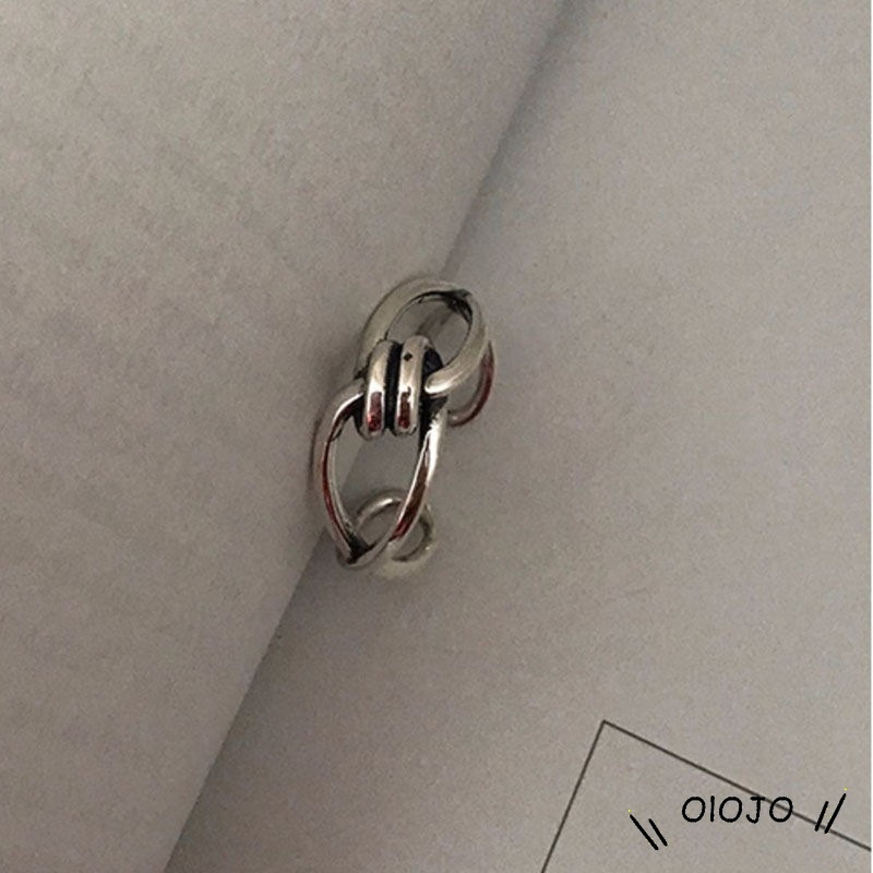 【COD】2Pcs Korea Fashion Terbuka Cincin Kepribadian Tren Indeks Cincin Gaya Punk Wanita Perhiasan Minoritas Minimalis Hadiah