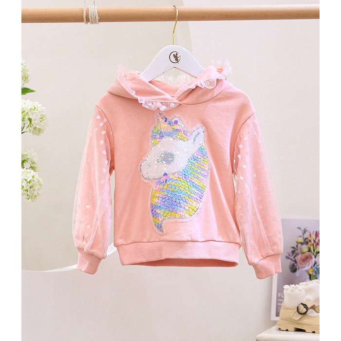 CHUBBI 78 Setelan Set Anak Perempuan Super Unicorn+Jeans