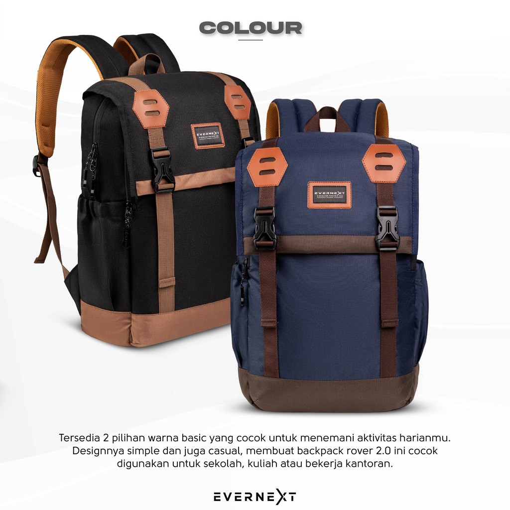 Tas Punggung Laptop ROVER Backpack Pria Cowok Outdoor Wwanita Kampus Kuliah Kerja Distro Murah COD