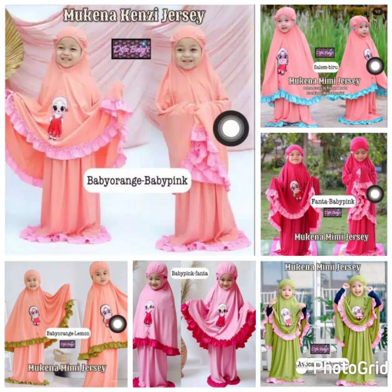 Mukena Anak Perempuan Motif Led Karakter Usia 3- 6 Tahun | Pakaian Jersey Mukenah Tanggung 4-5 Thn |Mungkena Muslim Sd Lucu |Mekena Bayi Tk Bts Premium