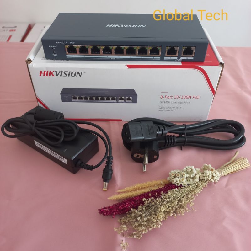 SWITCH POE 8 port DS-3E0310P-E/M HIKVISION