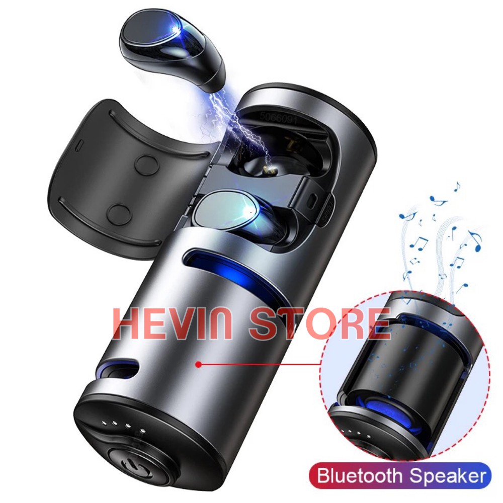 TWS HEADSET WIRELESS BLUETHOOTH 3in1 POWER BANK PLUS SPEAKER