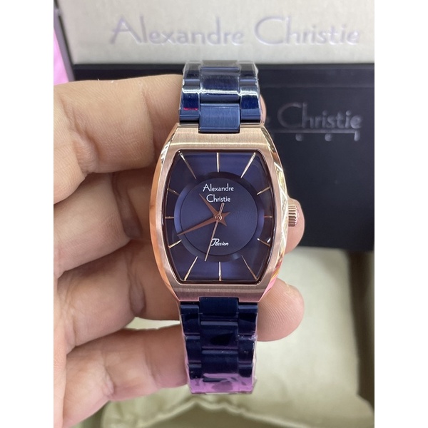 alexandre christie 2980lh wanita biru rosegold