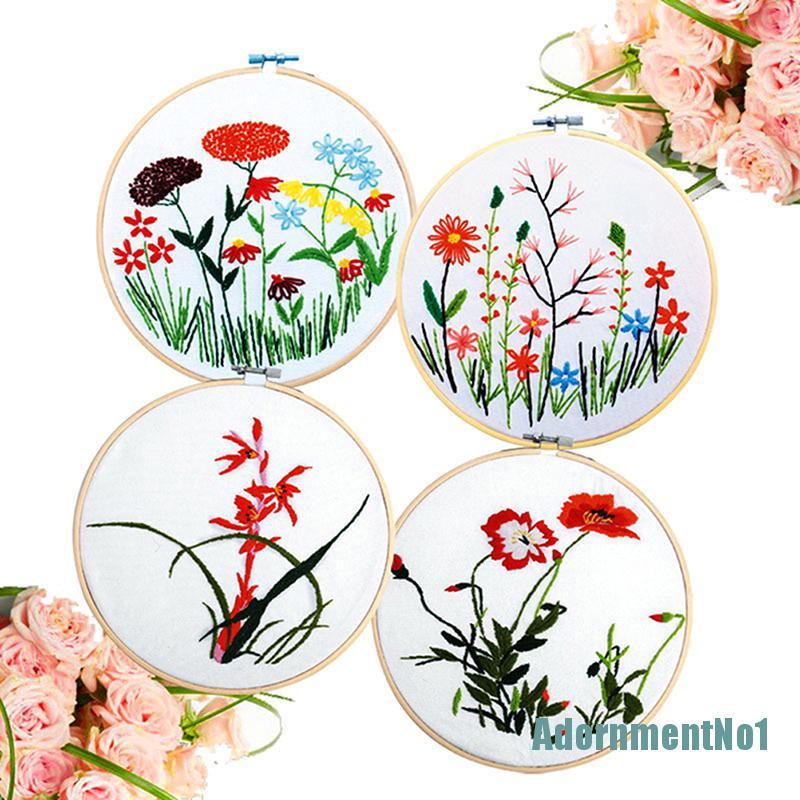 (AdornmentNo1) Ring Hoop Bordir Cross Stitch DIY Bahan Bambu 36 / 40cm