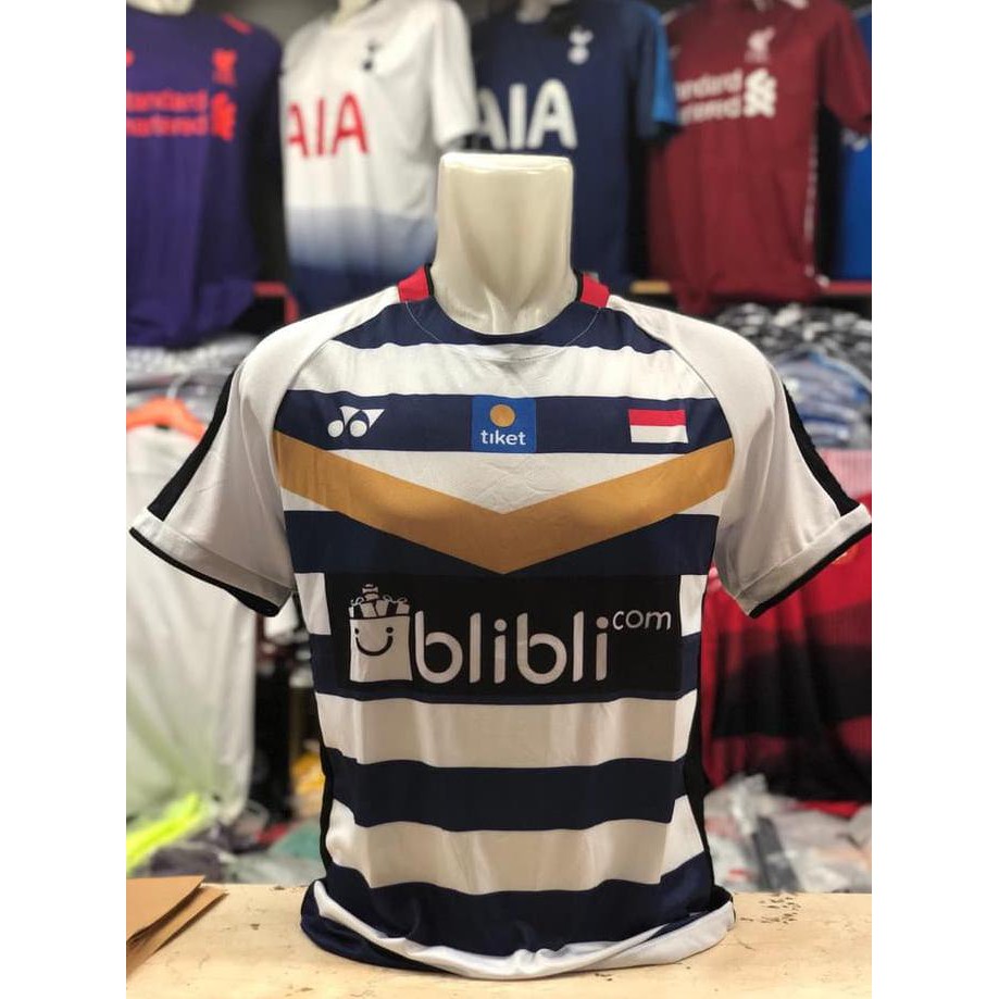 PR00M000 Baju BADMINTON / BULUTANGKIS YONEX Y.139 (White Navy BliBli) Murah