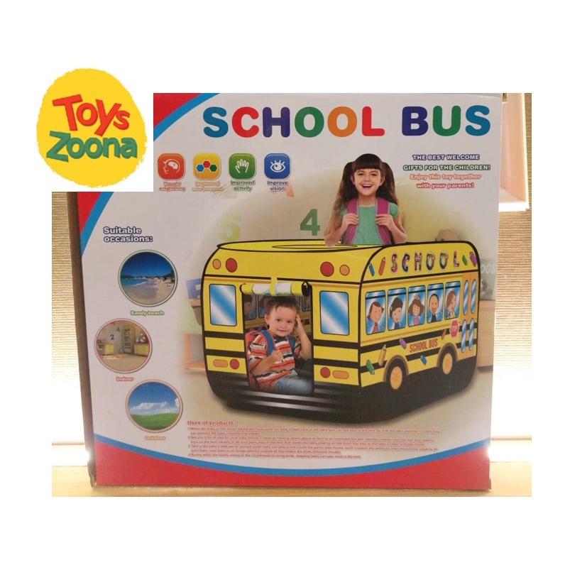 ToysZoona Mainan Tenda Bus Es Krim / Tenda Bus / Tenda Bus Anak / Tenda Anak / Mainan Tenda