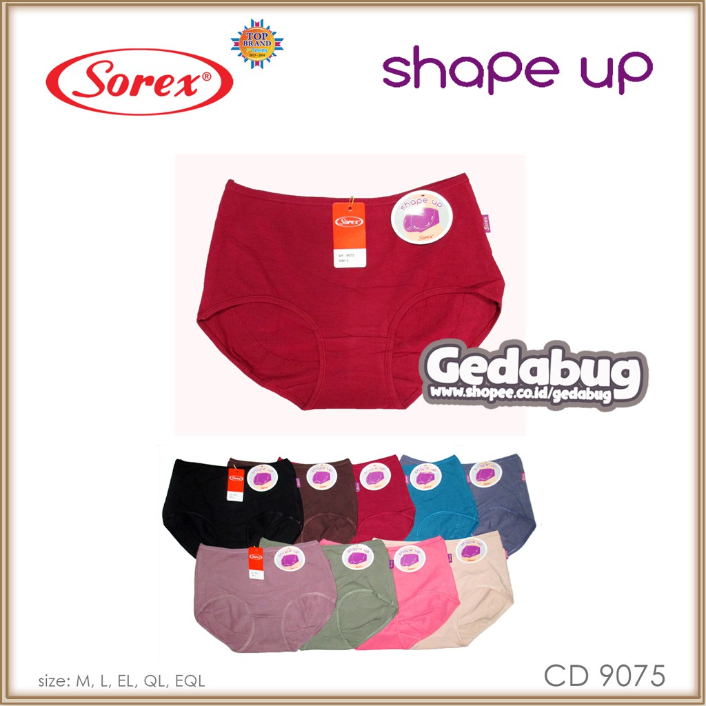 CD Wanita SOREX 9075 Shape Up | Celana Dalam Wanita Dewasa | Pakaian Dalam Berkualitas | Gedabug